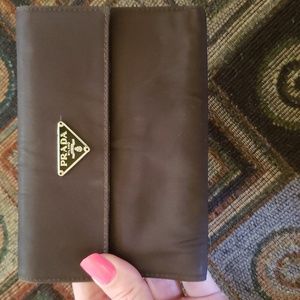 Authentic Prada Nylon wallet and Unisex butter soft leather wallet bundle!!!!